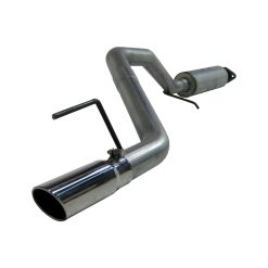 Alternative view of MBRP 2005-2008 Jeep Grand Cherokee 4.7L 5.7L Hemi Cat Back Single Side