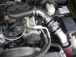 Injen 94-04 S10 Sonoma Jimmy Blazer 4.3L V6 Wrinkle Black Power-Flow Air Intake System - Image 6