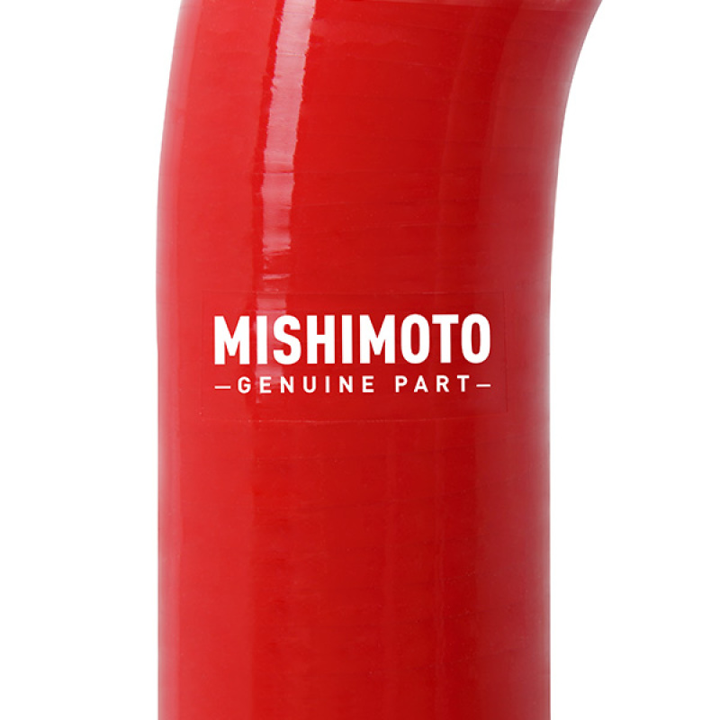 Mishimoto 05-07 Ford F-250/F-350 6.0L Powerstroke Lower Overflow Red Silicone Hose Kit - Image 3