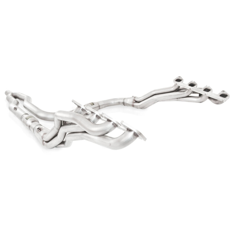 Stainless Power 2010-14 F-150 Raptor 6.2L Headers 1-7/8in Primaries 3in High-Flow Cats Y-Pipe - Image 2