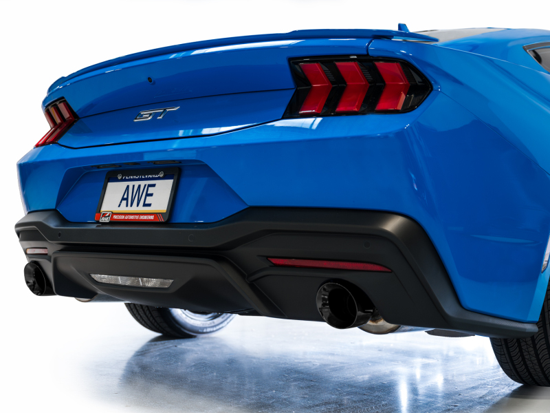 AWE 2024 Ford Mustang GT Fastback S650 RWD Touring Catback Exhaust w/ Dual Diamond Black Tips - Image 6