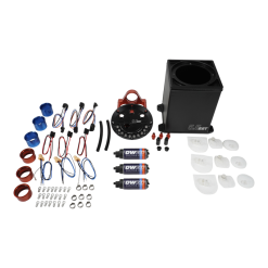 Alternative view of DeatschWerks 5.5L Modular Surge Tank Includes 3 DW300 Fuel Pumps