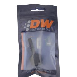 Alternative view of DeatschWerks 8AN Female Flare Swivel to 5/16in Male EFI Quick Disconnect - Anodized Matte Black