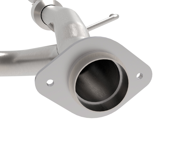 aFe Toyota Tacoma 05-15 V6-4.0L Twisted Steel Y-Pipe w/ Cat - Image 3