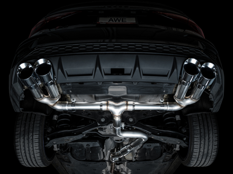 AWE 22-24 Audi 8Y S3 Track Edition Exhaust - Chrome Silver Tips - Image 12