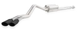 Alternative view of Stainless Works 2020-21 Silverado HD 6.6L Legend Catback Black Tips