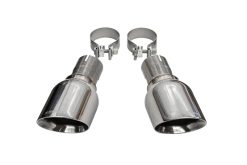 Corsa 11-21 Jeep Grand Cherokee Single 2.5in Inlet / 4.5in Outlet Polished Pro-Series Tip Kit - Image 2