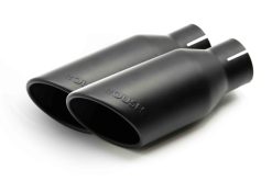 Roush 15-24 Ford F-150 5.0L 4in Black Exhaust Dual Tips - Pair