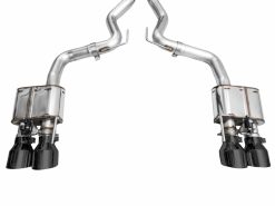 AWE 2024 Ford Mustang GT Fastback S650 RWD SwitchPath Catback Exhaust w/ Quad Diamond Black Tips - Image 11