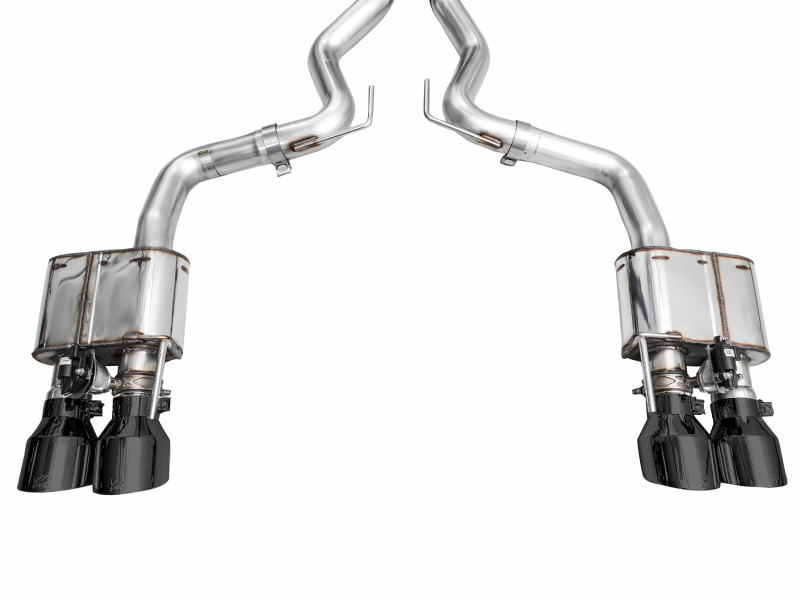 AWE 2024 Ford Mustang GT Fastback S650 RWD SwitchPath Catback Exhaust w/ Quad Diamond Black Tips - Image 11