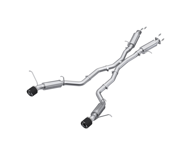 MBRP 2012+ Jeep Grand Cherokee SRT 6.4L 3in Dual Rear Exit T304SS Catback Exhaust - CF Tips - Image 2