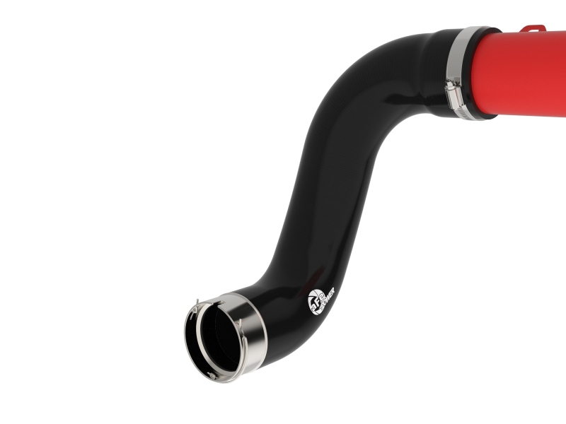 aFe 22-24 Ford Bronco Raptor BladeRunner Aluminum Hot and Cold Charge Pipe Kit Red - Image 6