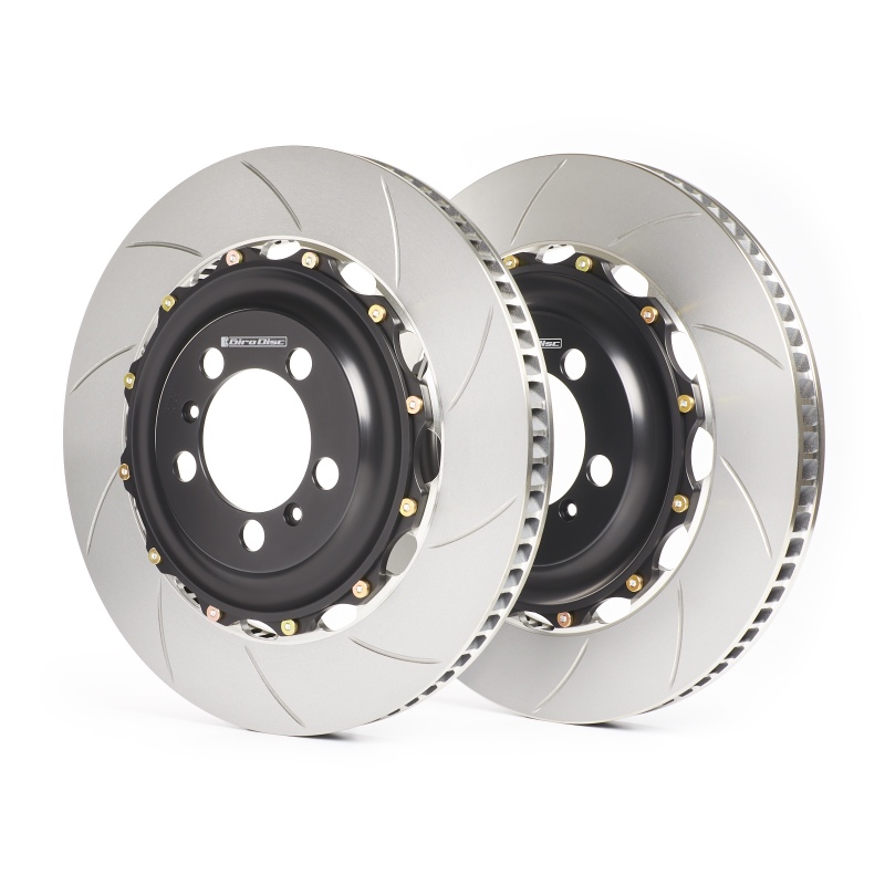GiroDisc 2016+ Chevrolet Camaro ZL1 (6th Gen Incl 1LE Pkg Shorter Front Pad) Slotted Front Rotors