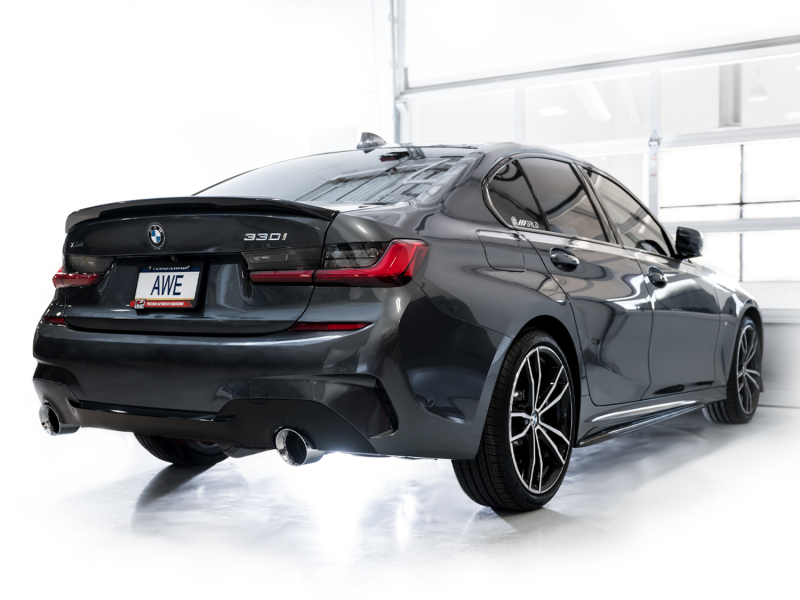 AWE 19-23 BMW 330i / 21-23 BMW 430i Base G2X Touring Axle Back Exhaust - Chrome Silver - Image 6