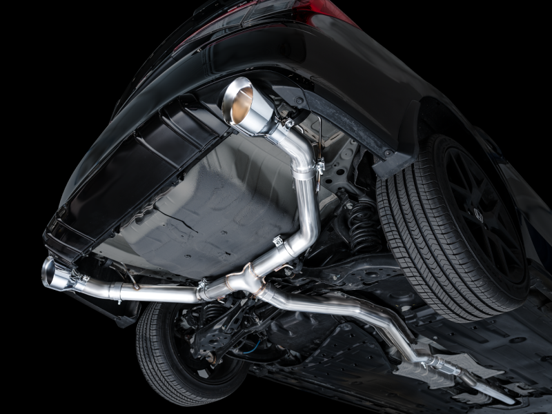 AWE Tuning 22+ Honda Civic Si/Acura Integra Track Edition Catback Exhaust - Dual Chrome Silver Tips - Image 3