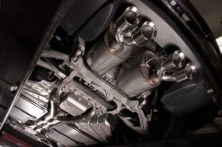 Stainless Works 2009-13 C6 Corvette Axleback 2-1/2in Dual Chambered Turbo Mufflers Quad 4in Tips - Image 4