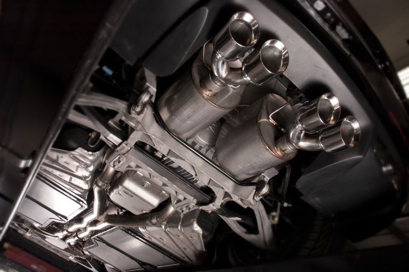 Stainless Works 2009-13 C6 Corvette Axleback 2-1/2in Dual Chambered Turbo Mufflers Quad 4in Tips - Image 4