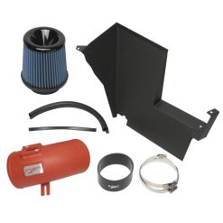 Alternative view of Injen 2020 BMW M340i SP Short Ram Air Intake System Wrinkle Red Finish