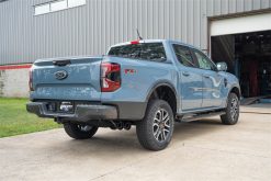Alternative view of Corsa 2024-2025 Ford Ranger 3in Cat-Back Exhaust 4in Black PVD Pro-Series Slash Cut Twin Tip