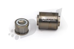 Alternative view of DeatschWerks Stainless Steel 10AN 10 Micron Universal Inline Fuel Filter Housing Kit (70mm)