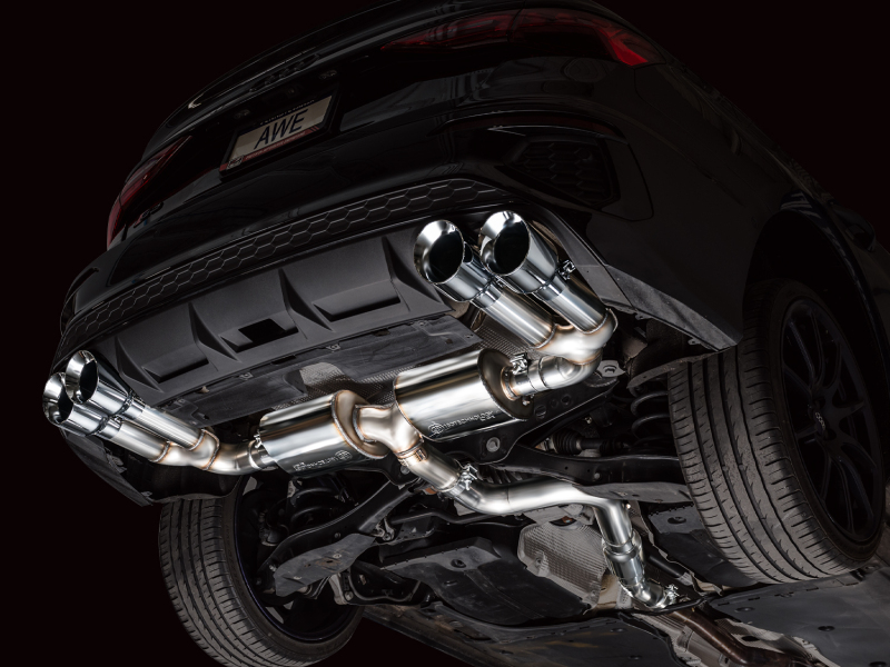 AWE 22-24 Audi 8Y S3 Touring Edition Exhaust - Chrome Silver Tips - Image 9