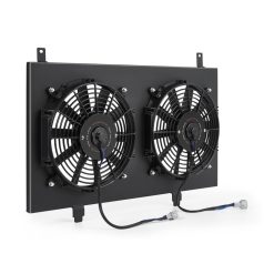 Alternative view of Mishimoto 03-06 Nissan 350Z Aluminum Fan Shroud Black