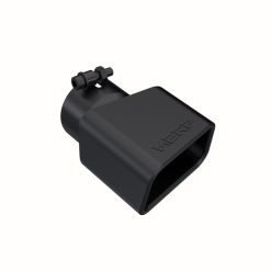 Alternative view of MBRP Universal Tip 4.75inx 3in Rectangle Angled Cut 3in O.D. inlet Pass. Side 7.375in length Black