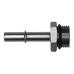 DeatschWerks 10AN ORB Male to 3/8in Male EFI Quick Connect Adapter - Anodized DW Titanium