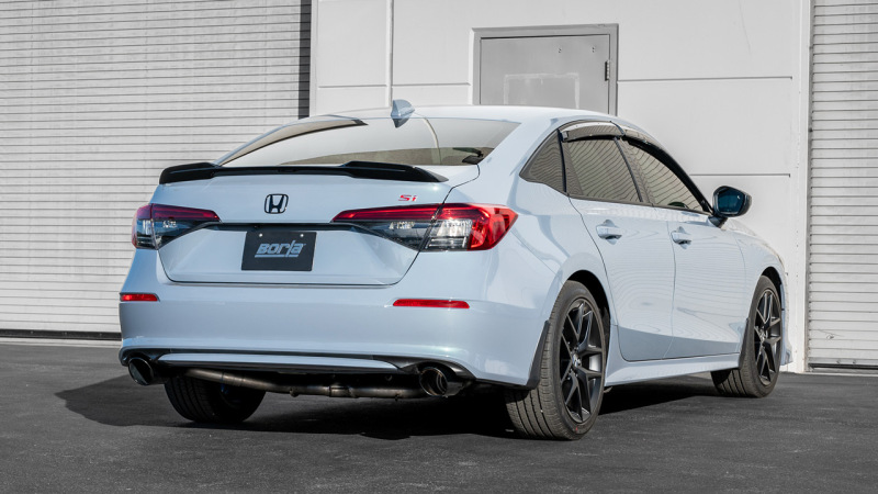 Borla 2023 Integra/22-23 Civic Si 1.5L 4 CYL. MT FWD 4DR 2.50in S-Type Catback Exhaust Black Chrome - Image 4