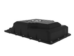 aFe 17-24 Ford F-150 10R60/10R80 Pro Series Rear Transmission Pan Black w/ Machined Fins - Image 5