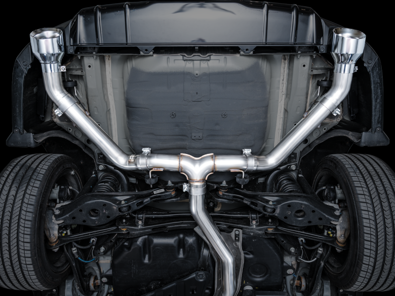 AWE Tuning 22+ Honda Civic Si/Acura Integra Track Edition Catback Exhaust - Dual Chrome Silver Tips - Image 2