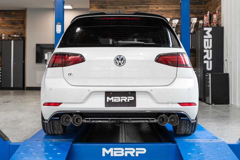 MBRP 15-19 VW Golf R 3in Cat Back Single Exit Exhaust Pro Series w/ Valve Delete - T304 - Image 4