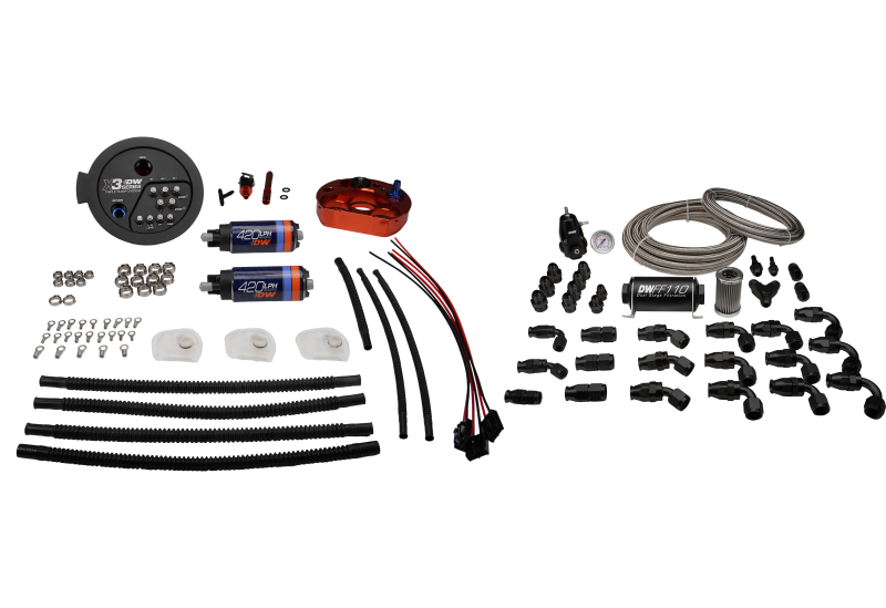DeatschWerks 20-24 A90/91 Toyota Supra Fuel Pump Module w/ Dual DW420 Pumps and PTFE Return Plumbing