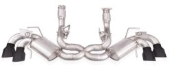 Alternative view of Stainless Works 20-21 Chevrolet Corvette C8 6.2L Legend Cat-Back Exhaust w/ Matte Black Tips