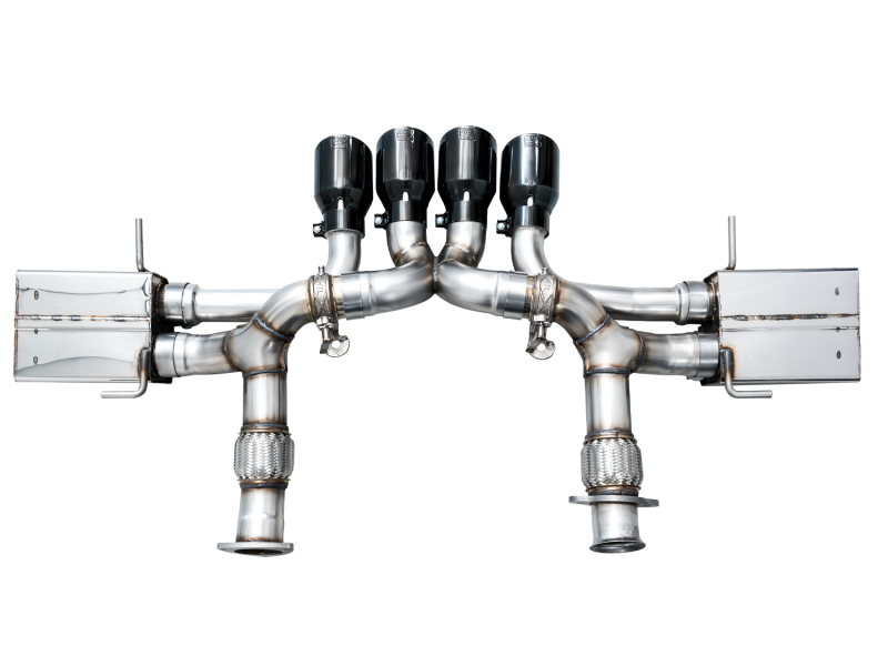 AWE 2023 C8 Corvette Z06 SwitchPath Cat-Back Exhaust - Diamond Black Tips - Image 16