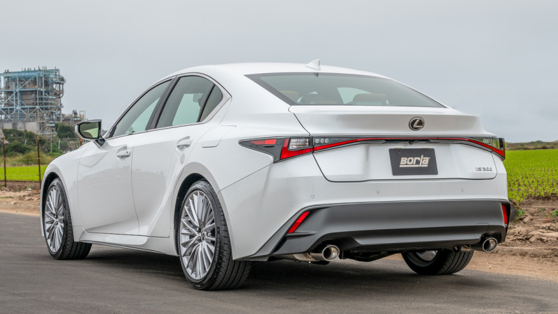 Borla 16-17 Lexus IS200T / 18-24 Lexus IS300 2.25in S Type Cat Back 4.25in Tip - Stainless Steel Tip - Image 3