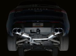 AWE Tuning 19-21 Porsche Macan 3.0T/2.9TT Touring Edition Catback Exhaust w/ Chrome Silver Tips - Image 9