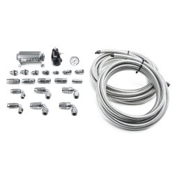 Alternative view of DeatschWerks 05-19 Yukon/Tahoe/Suburban DW400 Pump Module Return Plumbing Kit SS CPE
