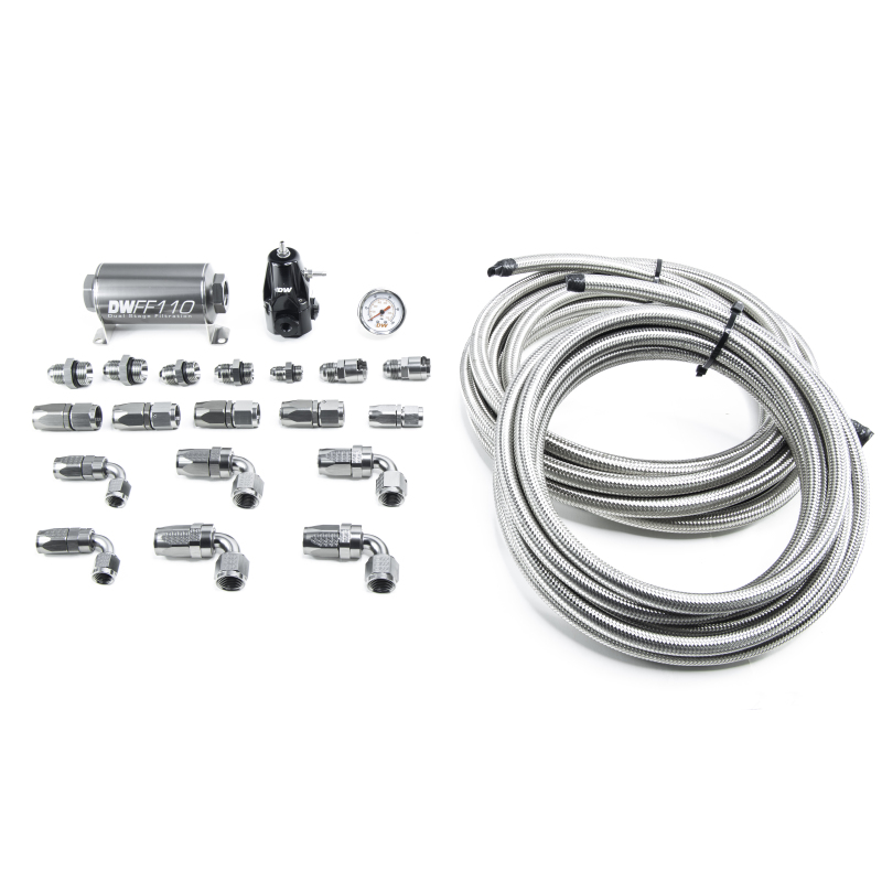 DeatschWerks 05-19 Yukon/Tahoe/Suburban DW400 Pump Module Return Plumbing Kit SS CPE - Image 2
