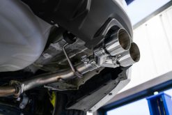 Alternative view of MBRP 15-19 Subaru WRX 2.0L/STI 2.5L 2.5in Dual Split Rear Exit w/ 3.5in CF Tips - T304