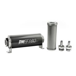 Alternative view of DeatschWerks Stainless Steel 3/8in 10 Micron Universal Inline Fuel Filter Housing Kit (160mm)