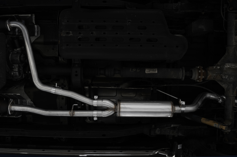 MBRP 22-23 Nissan Frontier 3.8L 3in Tip 3in Cat Back Single Side Exit Street Profile - T304 - Image 4