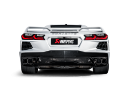 Alternative view of Akrapovic 2020 Chevrolet Corvette Stingray (C8) OPF/GPF Slip-On Line (Titanium) w/ Titanium Tips