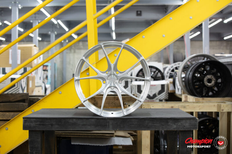 Vossen X Champion RS74 22X12 / ET62 / 5X130 / Brushed Gloss Clear Wheel / Taycan - Rear