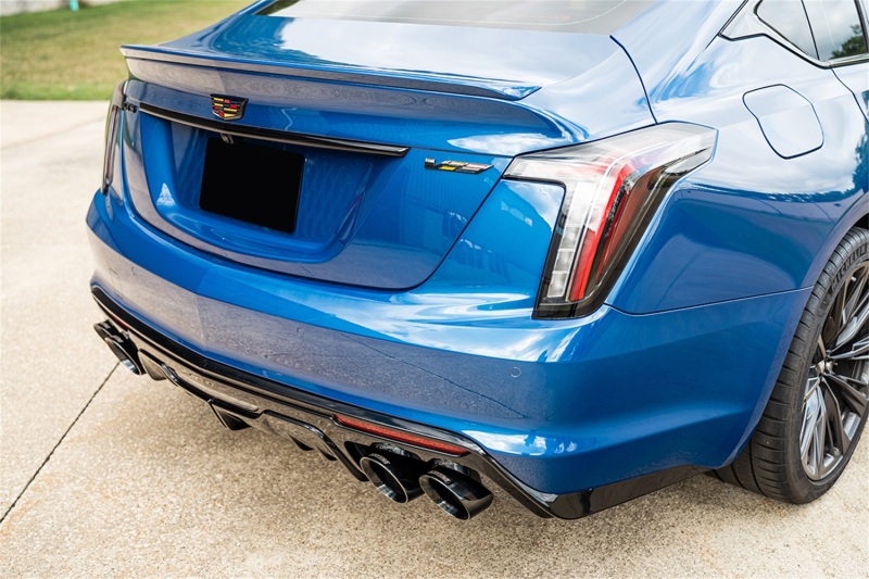 Corsa 22-24 Caddy CT5-V Blackwing 3in Axle-Back - Act. Exh. - Dual Rear Exit - Twin 4.5in Tips - Blk - Image 3