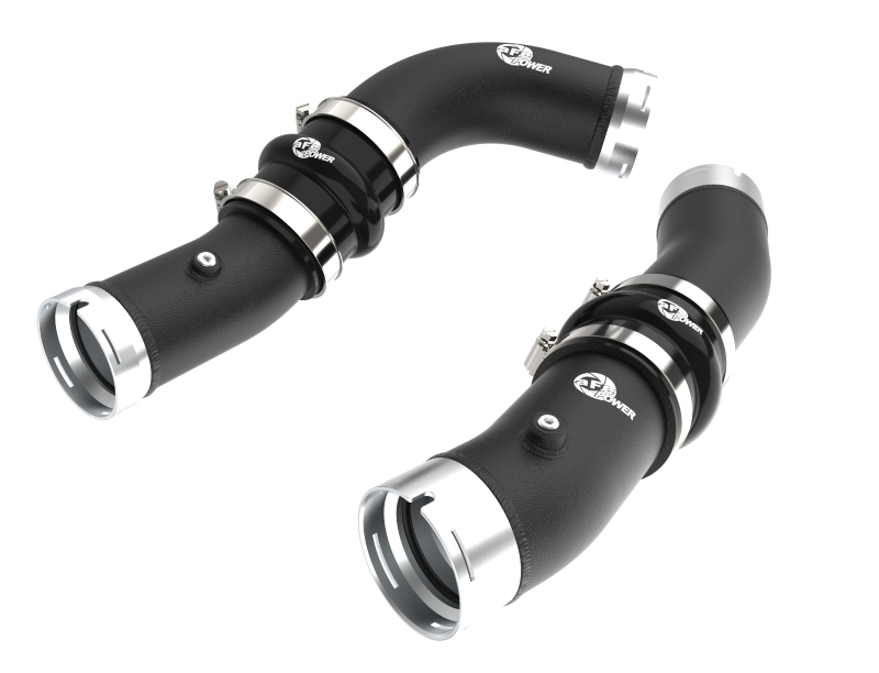 aFe 2024+ Toyota Tacoma BladeRunner 2.5in & 3in Aluminum Hot & Cold Charge Pipe Kit - Black