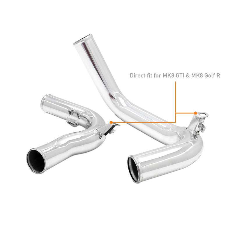 Mishimoto 22+ Volkswagen GTI MK8 (MQB) Intercooler Pipe Kit Polished - Image 2