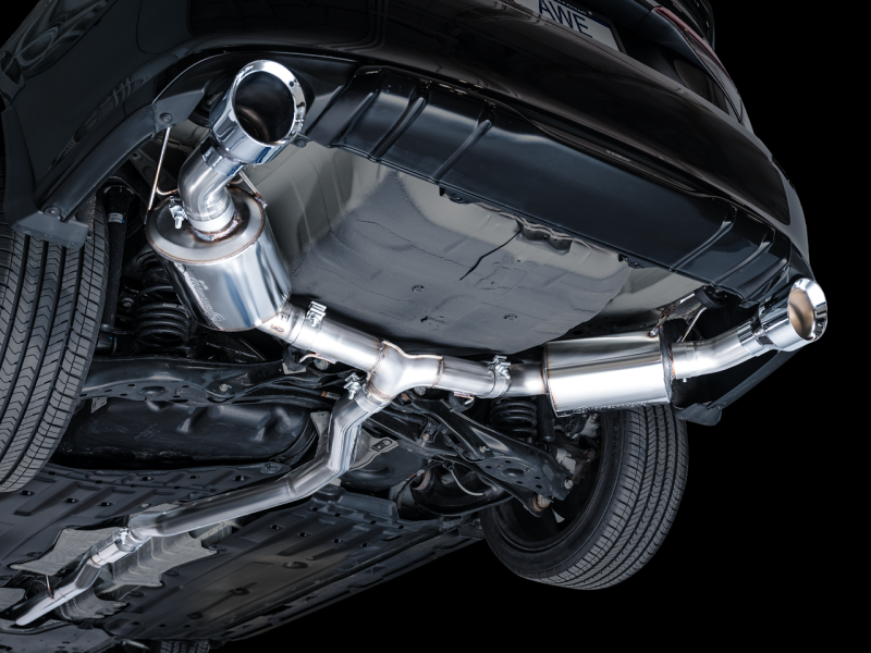 AWE Tuning 22+ Honda Civic Si/Acura Integra Touring Edition Catback Exhaust - Dual Chrome Silver Tip - Image 2
