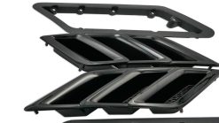 Roush 2015-2023 Roush Mustang Fender Vent Heat Extractors - Gloss Black - Image 7