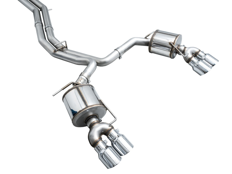 AWE Tuning 19-23 Audi C8 S6/S7 2.9T V6 AWD Touring Edition Exhaust - Chrome Silver Tips - Image 12